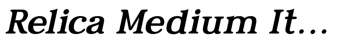 Relica Medium Italic